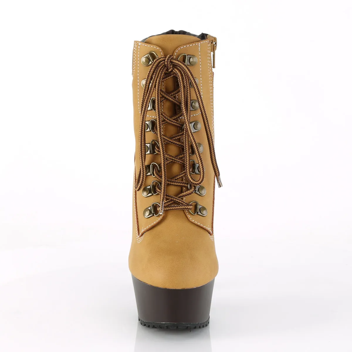 Platform Lace-up Boot 6-Inch Heel DELIGHT-600TL-02