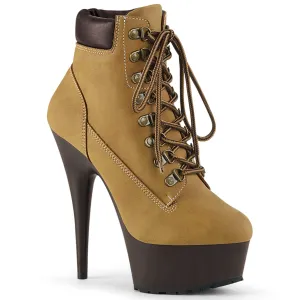 Platform Lace-up Boot 6-Inch Heel DELIGHT-600TL-02