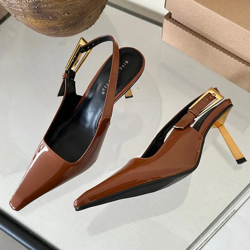 Pointed Toe Sling backs Pump Shoes
