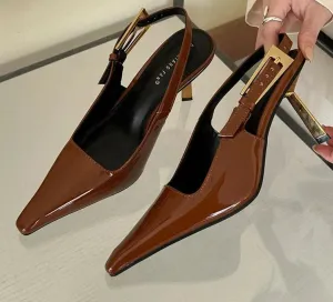 Pointed Toe Sling backs Pump Shoes