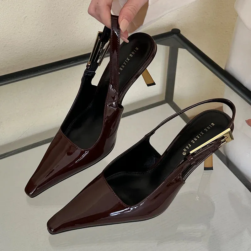 Pointed Toe Sling backs Pump Shoes