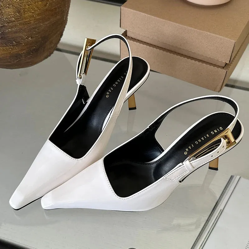Pointed Toe Sling backs Pump Shoes
