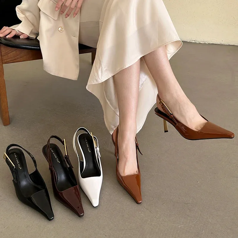 Pointed Toe Sling backs Pump Shoes