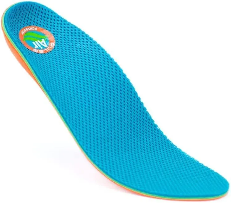 Powerstep Insoles, Pulse Air, Running Shoe Pain Relief Insert, Breathable Fabric, Women and Men