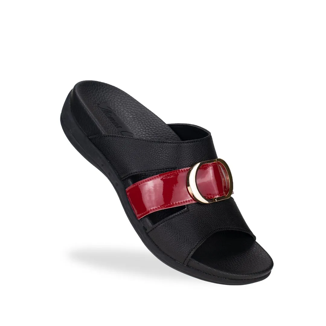 PU Cutout Slide Sandals [Comfy Health Series][ODD SIZE LEFT]