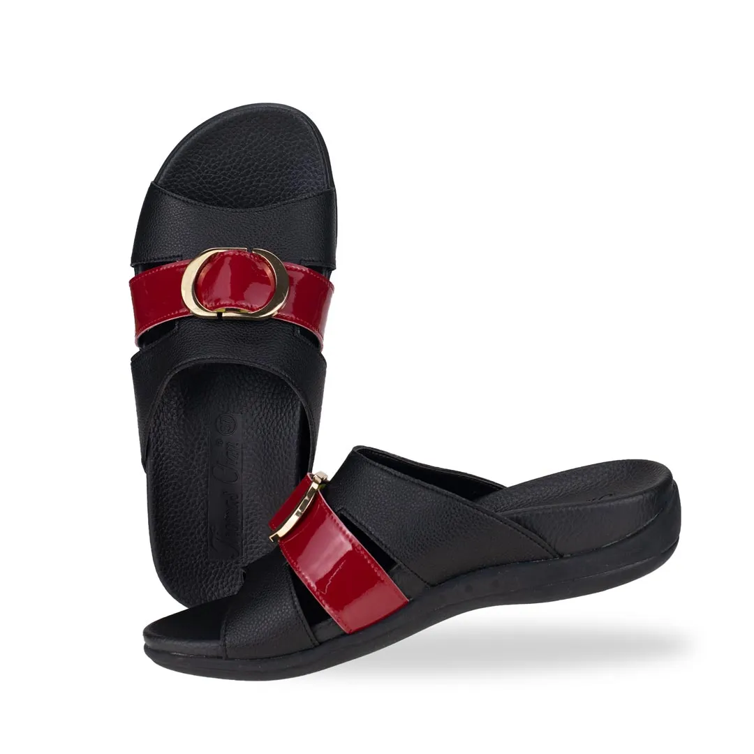 PU Cutout Slide Sandals [Comfy Health Series][ODD SIZE LEFT]