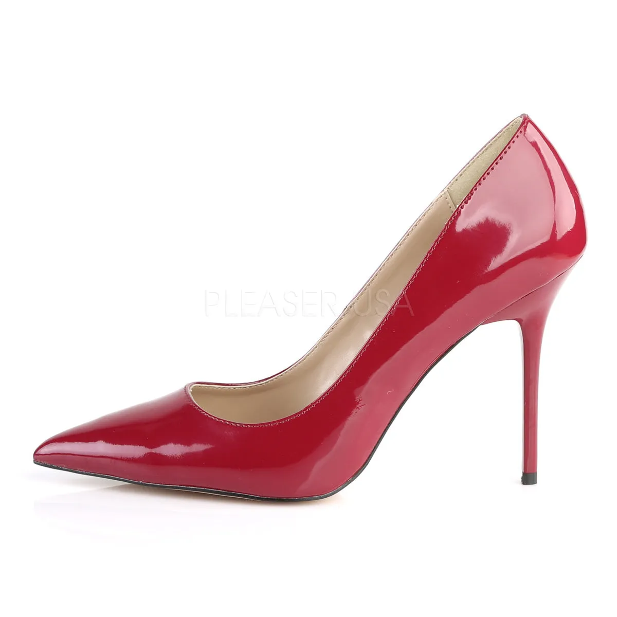 Raspberry Metallic Classic Stilettos