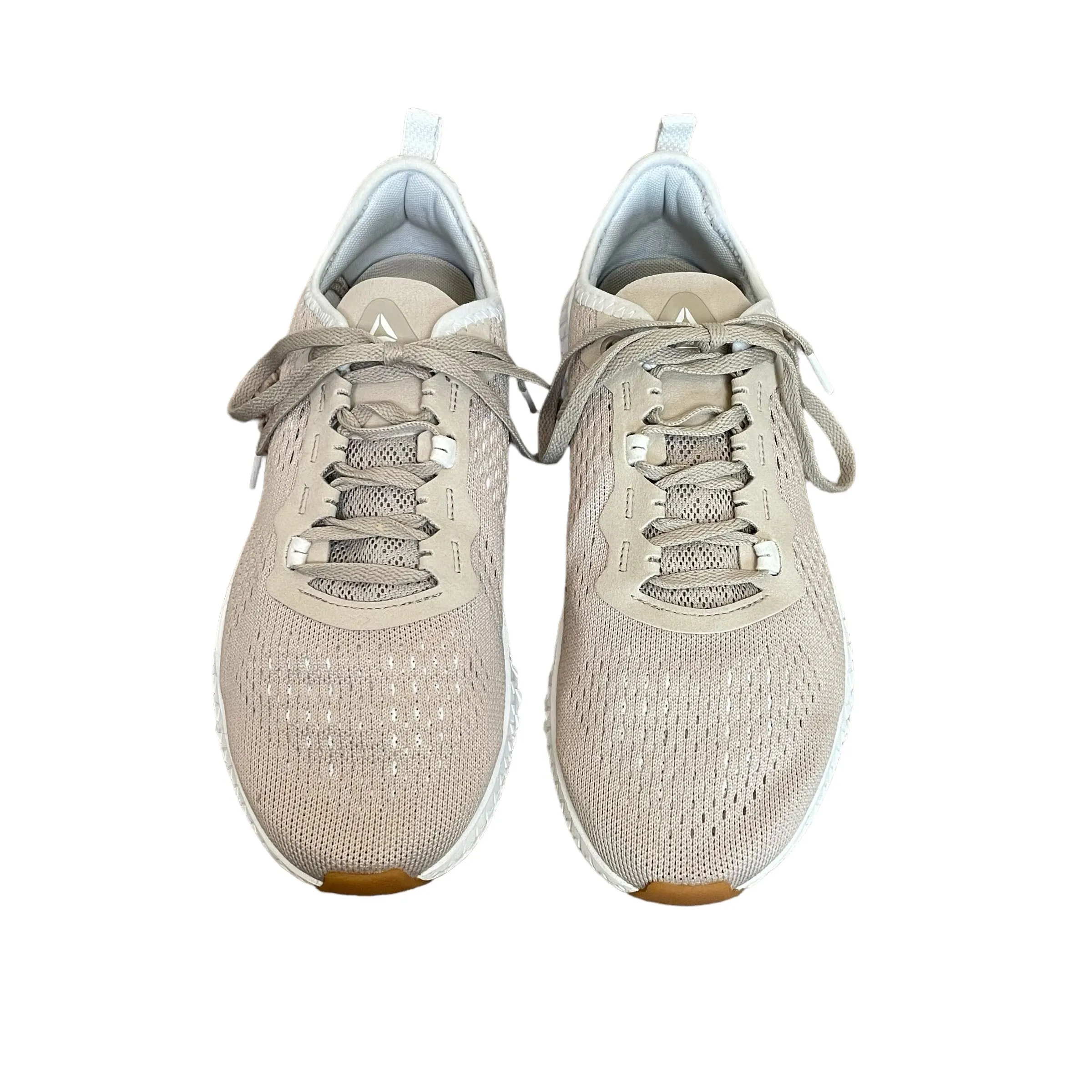 Reebok | Women's Tan and White Les Mills Flexago Crosstrainer Sneakers | Size: 8.5