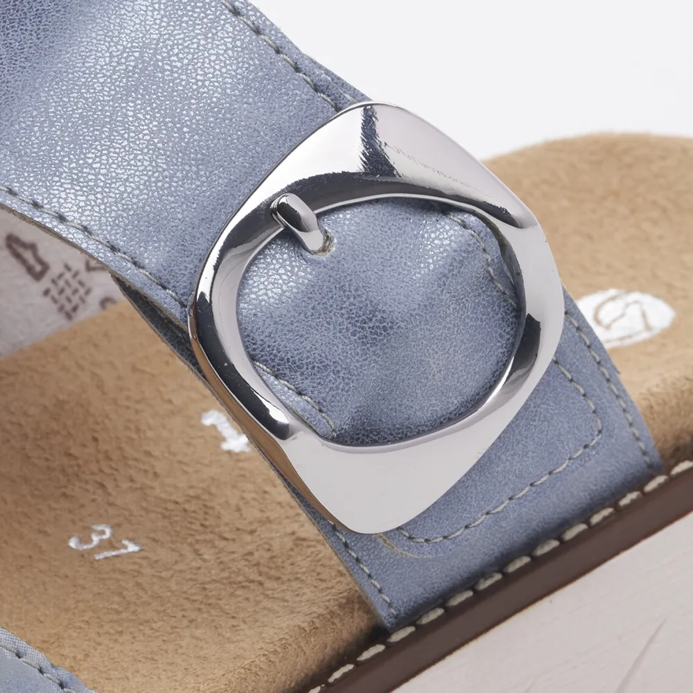 Remonte Jocelyn 48 Blue Leather Sandal (Women's)
