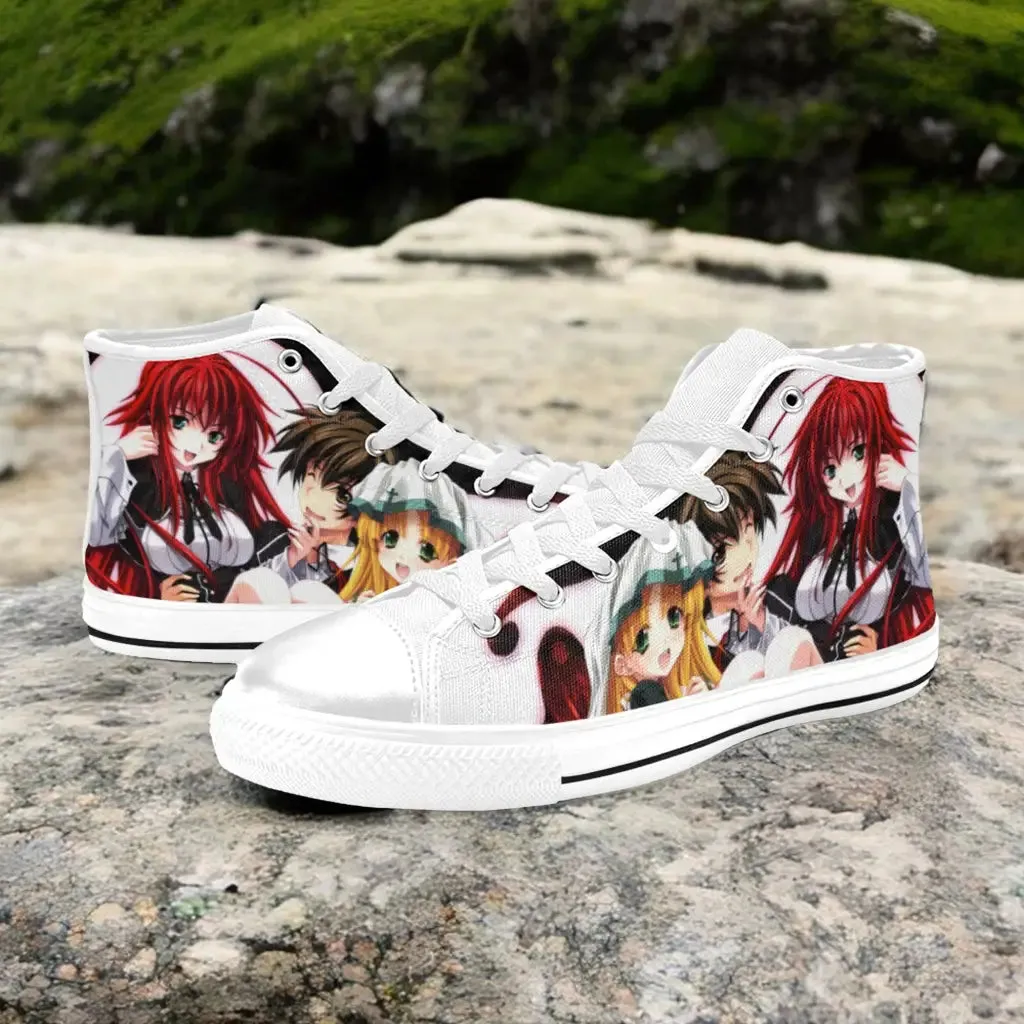 Rias Gremory Asia Argento Issei High School DxD Shoes High Top Sneakers for Kids and Adults