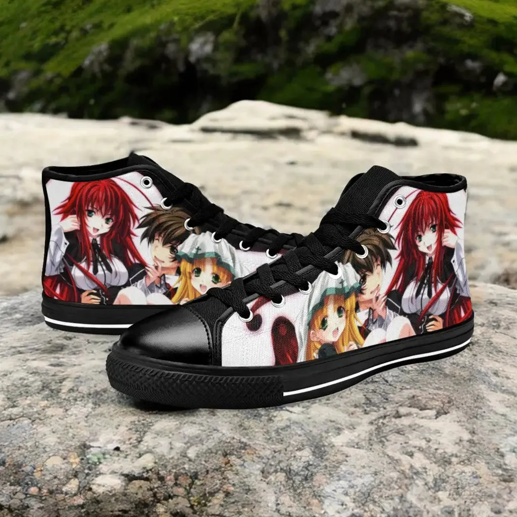 Rias Gremory Asia Argento Issei High School DxD Shoes High Top Sneakers for Kids and Adults