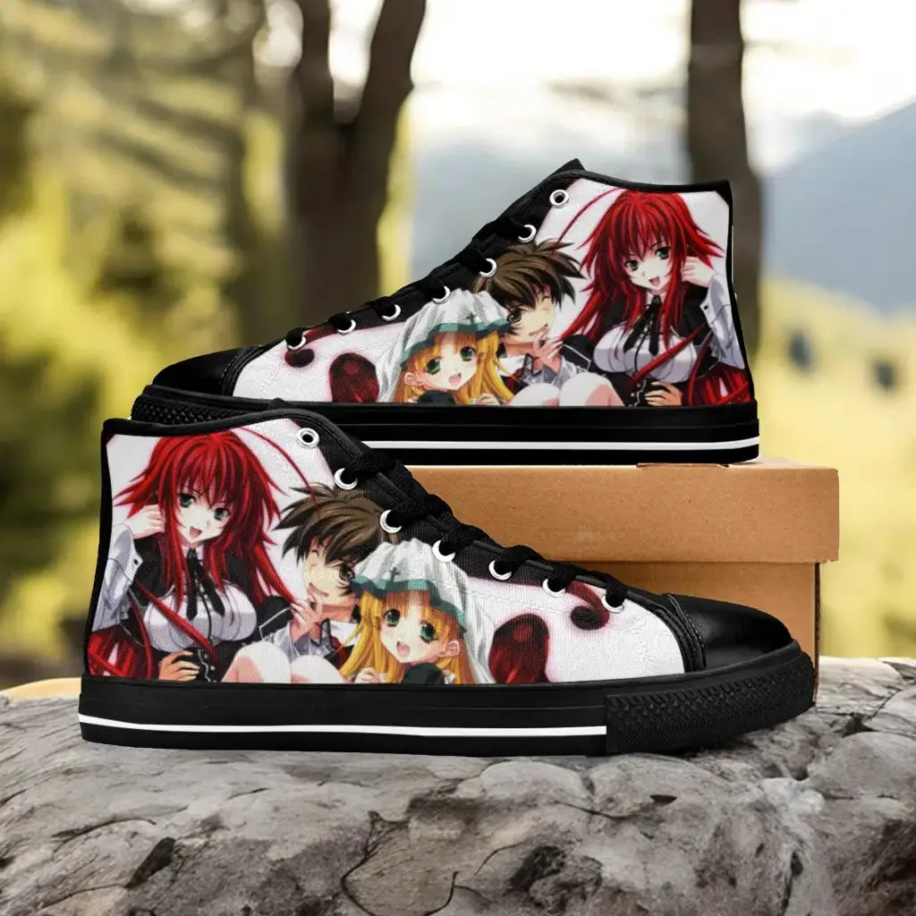 Rias Gremory Asia Argento Issei High School DxD Shoes High Top Sneakers for Kids and Adults