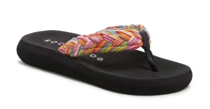 Rocket Dog Womens Sunset Woven Cord Flip Flops - Rainbow