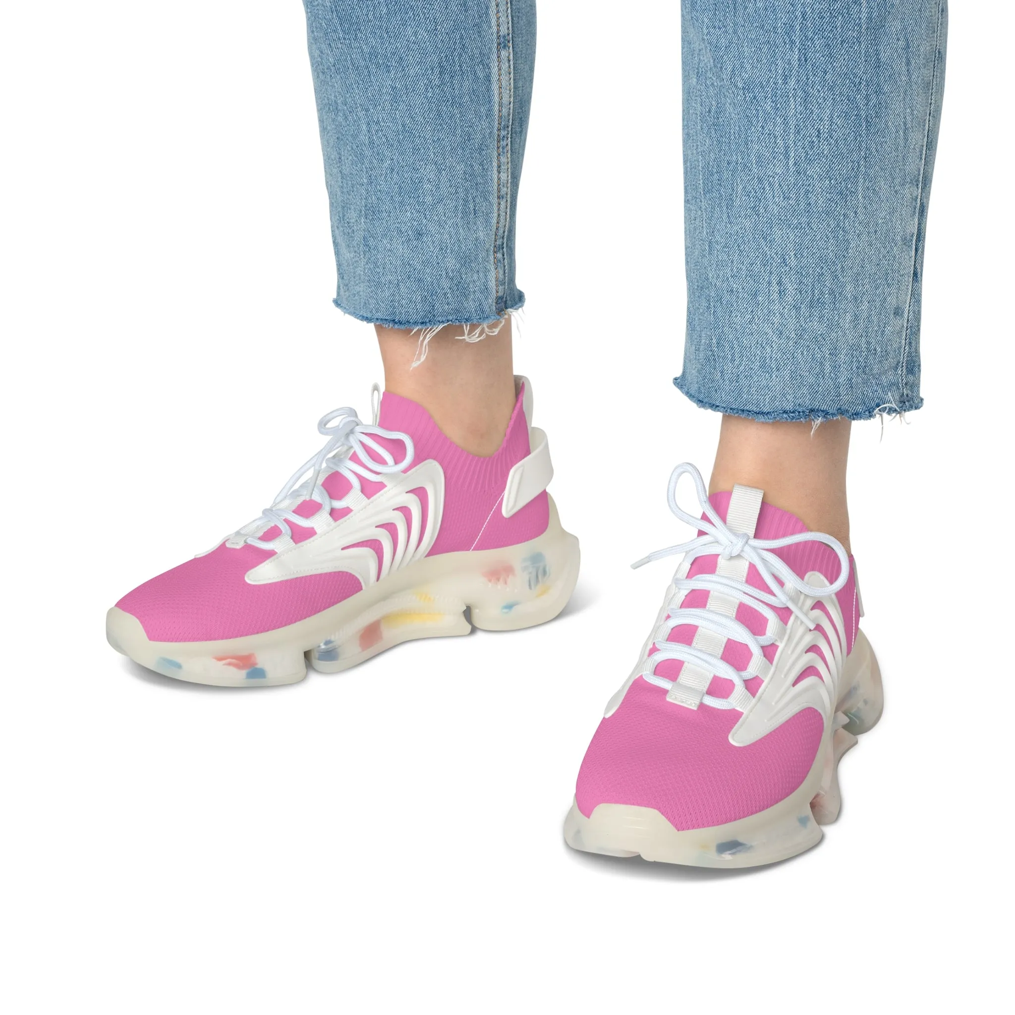 Rose Pink Women's Mesh Sneakers