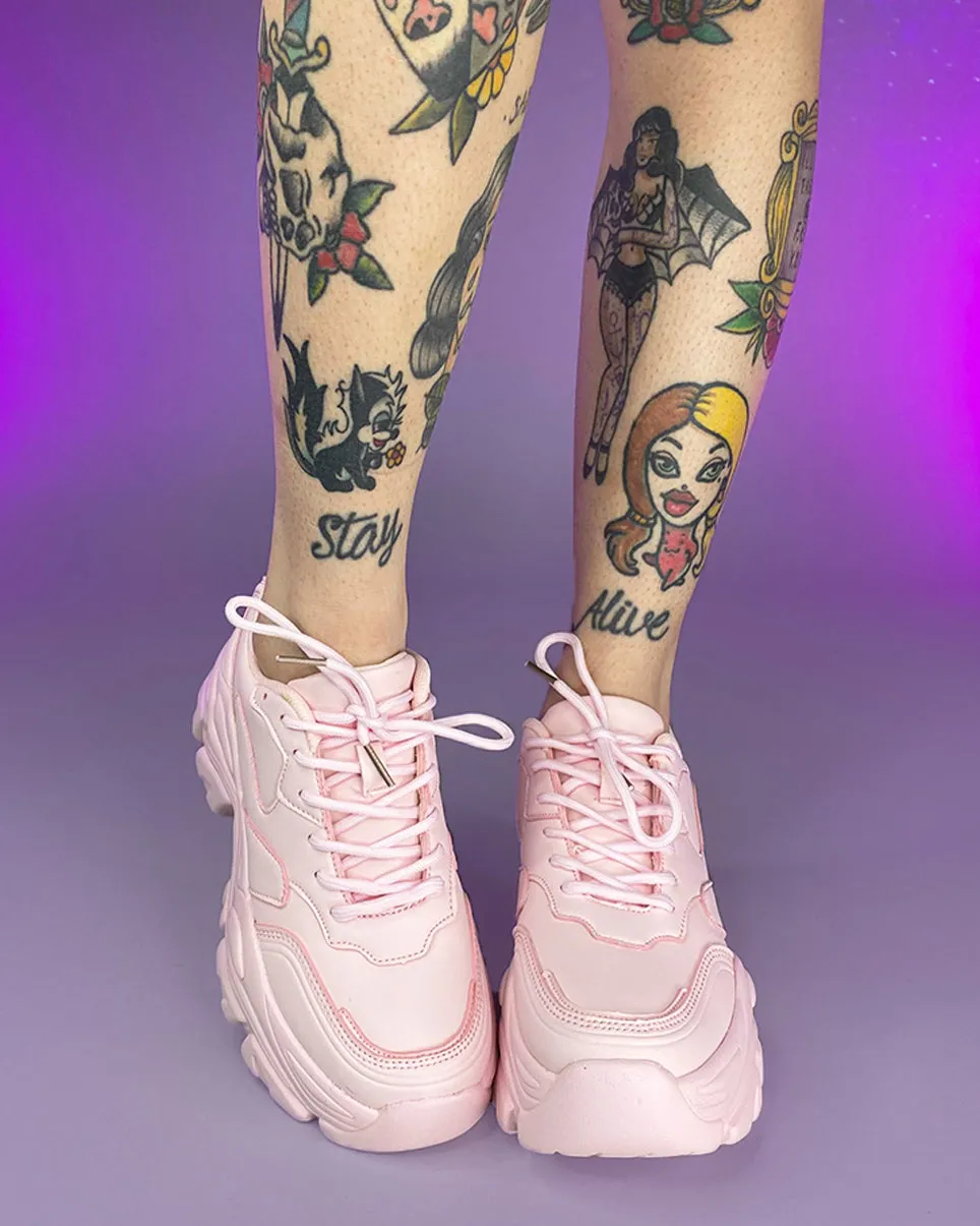 Rosy Pink Flexx Platform Sneakers