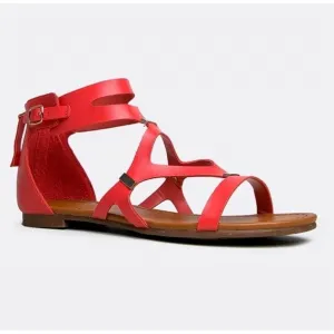 Ruby Leatherette Strappy Sandals