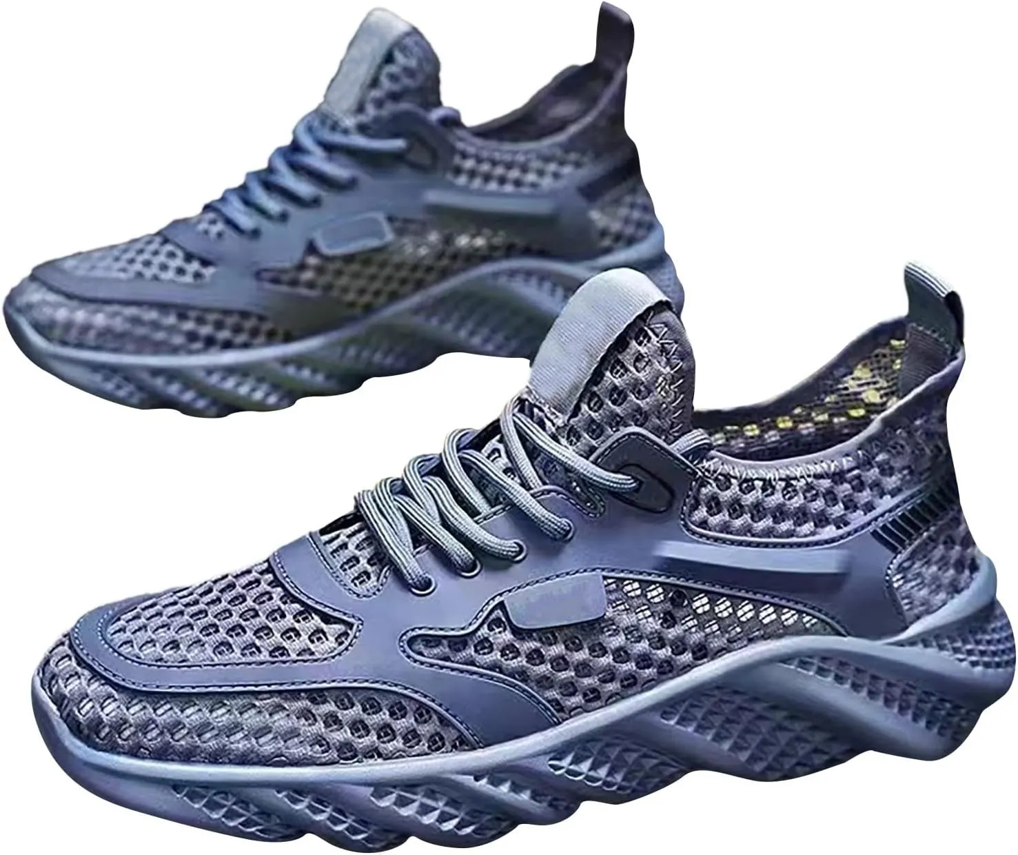 Running Shoes for Men Women Gym Workout Tennis Athletic Mesh Sneakers Lightweight Fashion Sports Casual Shoes Hollow Out Breathable Training Walking Shoes