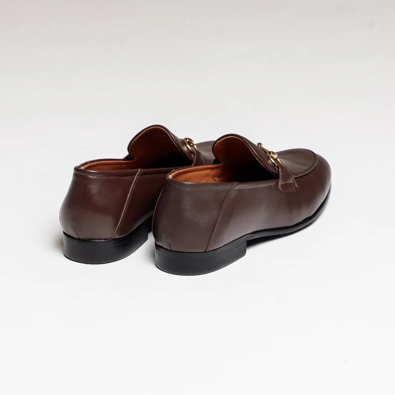 Russell Buckle Loafer - Coffee Brown