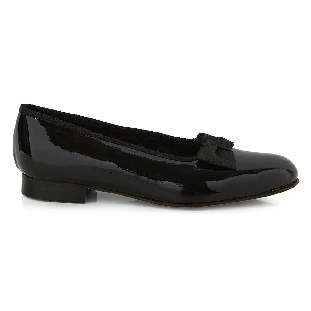 Salvador Black Patent Pumps