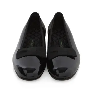 Salvador Black Patent Pumps