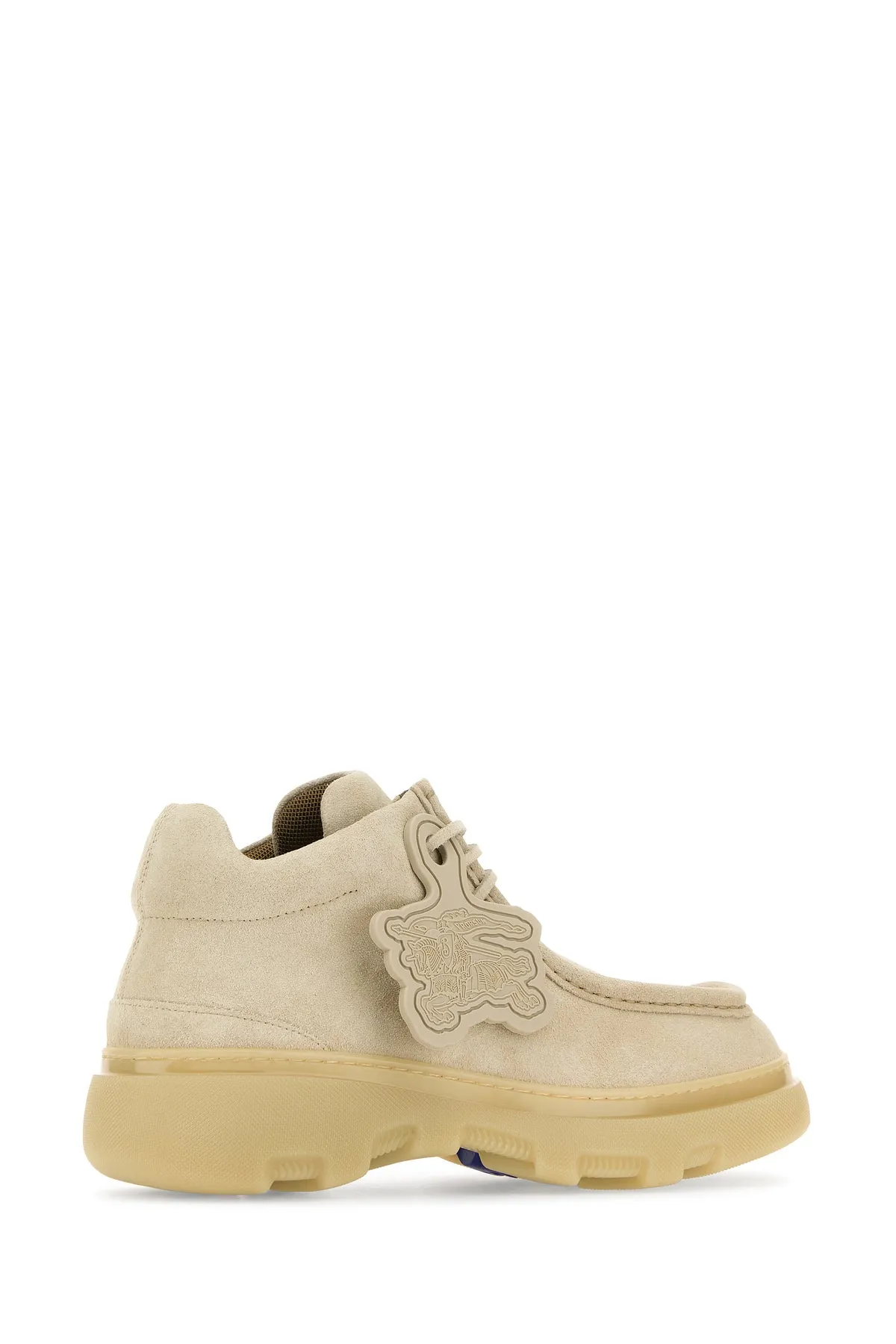 Sand suede Creeper lace-up shoes
