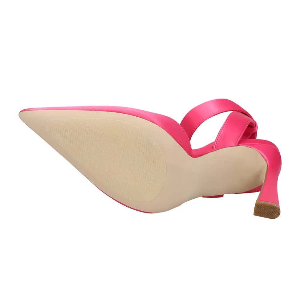 Sarantos Pointed Toe Ankle Strap Stiletto Pumps