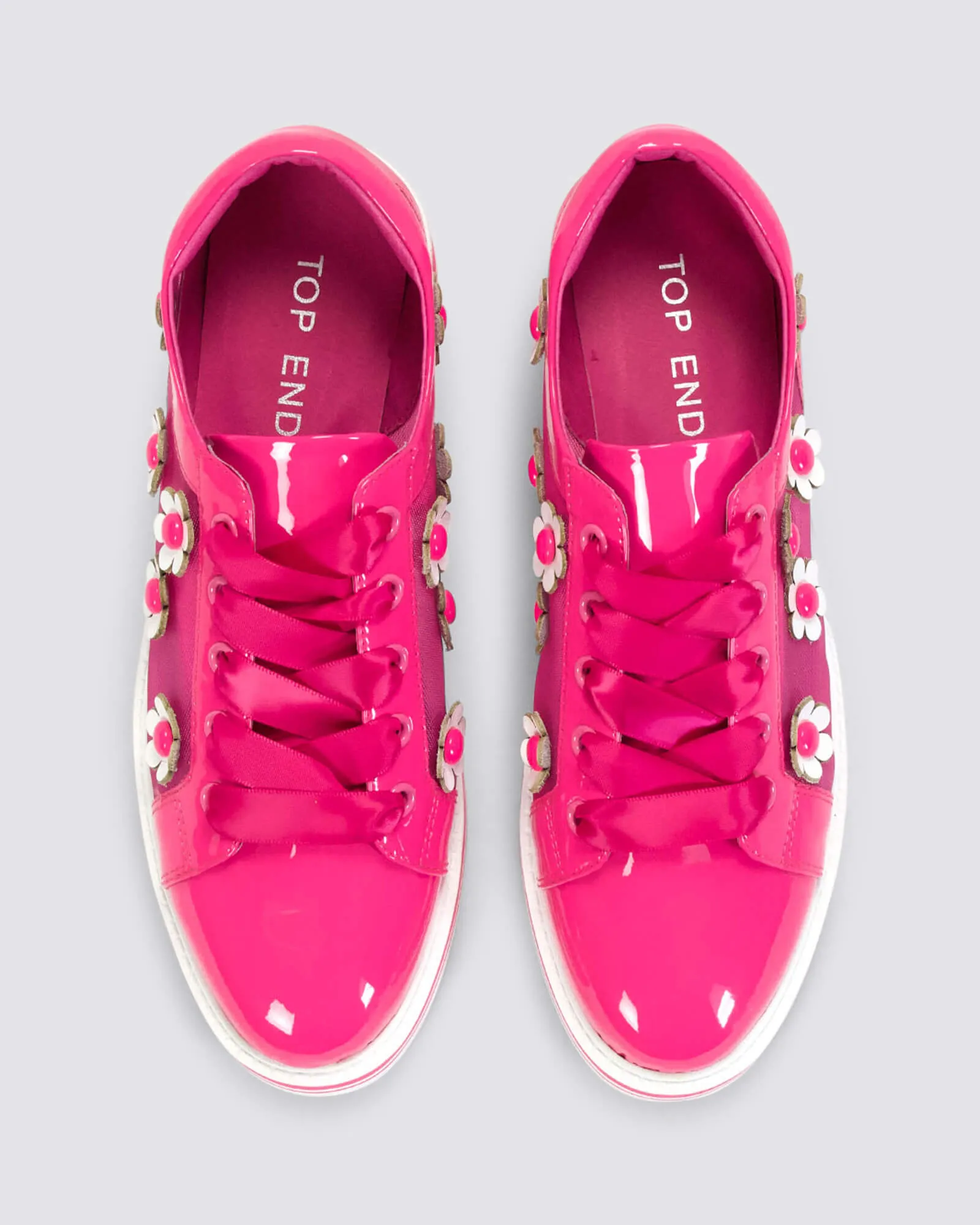 SERENO PLATFORM SNEAKERS HOT PINK/WHITE