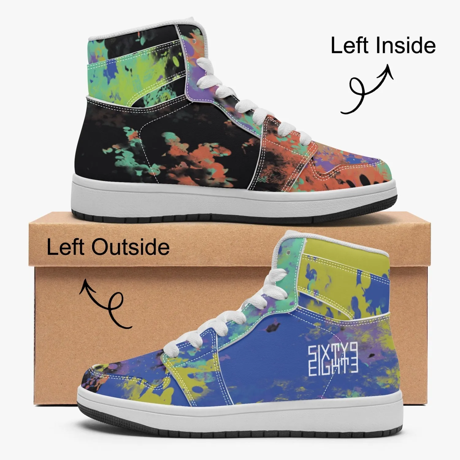 Sixty Eight 93 Logo White Fusion #1 Kids High-Top Shoes