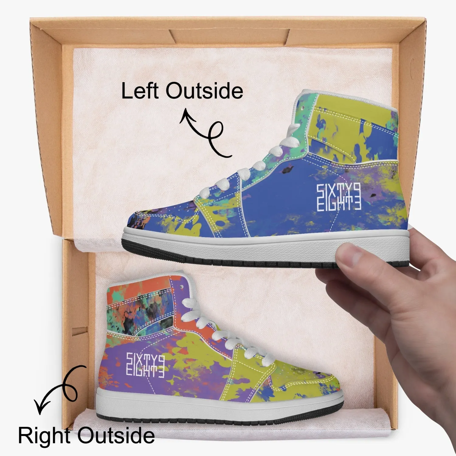Sixty Eight 93 Logo White Fusion #1 Kids High-Top Shoes