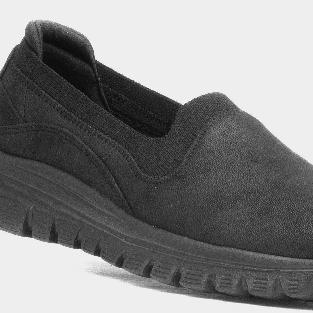 Skechers 100703 BLACK Stretch Fit Slip On Shoe 100703BBK