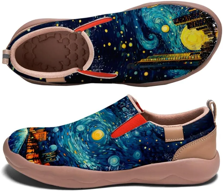 Slip On Loafers for Women Lightweight Comfort Casual Shoes Art Painted Travel Sneakers
