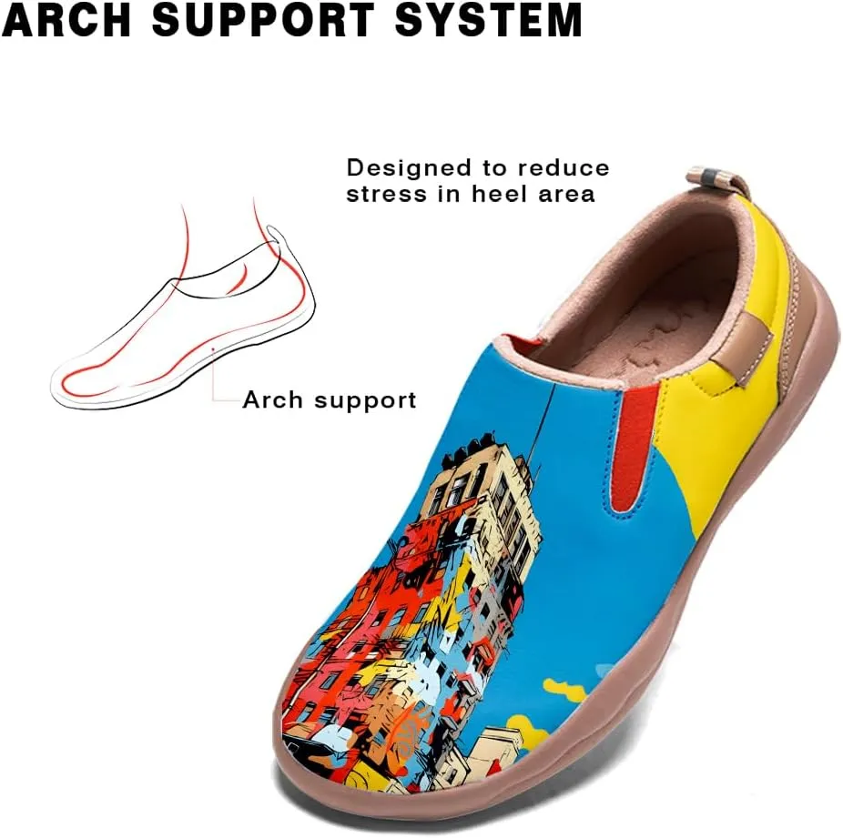 Slip On Loafers for Women Lightweight Cozy Casual Shoes Art Painted Walking Travel Sneakers