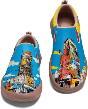 Slip On Loafers for Women Lightweight Cozy Casual Shoes Art Painted Walking Travel Sneakers