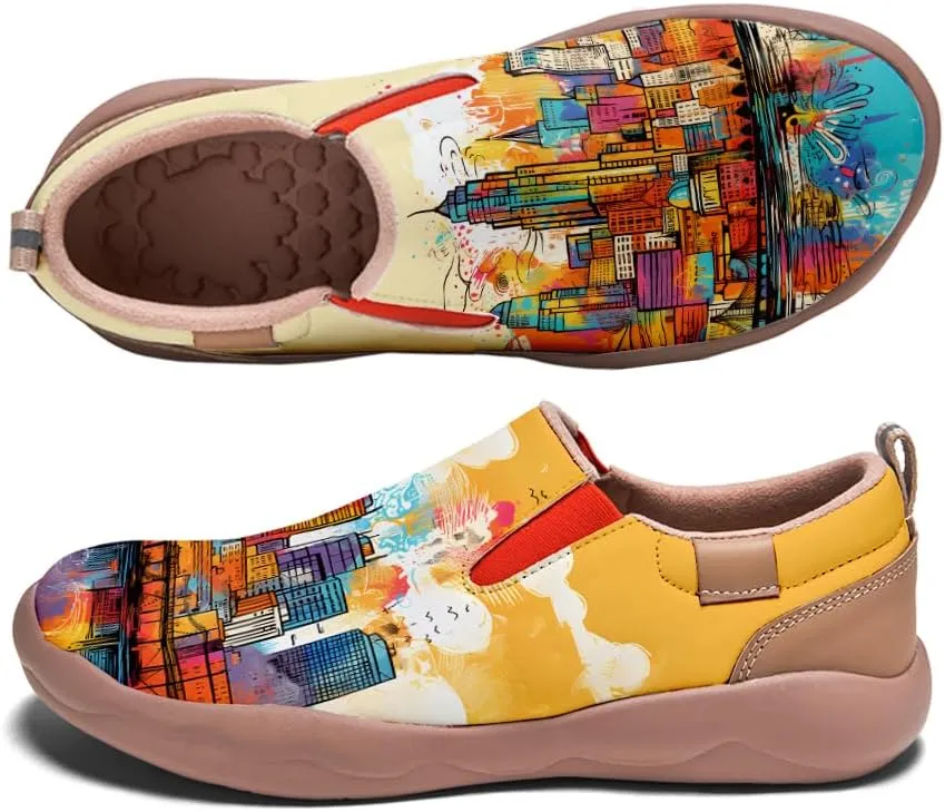 Slip On Loafers for Women Lightweight Cozy Casual Shoes Art Painted Walking Travel Sneakers