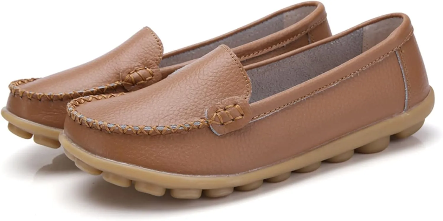 Slip On Sneakers for Women Comfort Moccasins Shoes Ladies Dressy Flats Business Casual Shoes Comfy Walking Sneaker