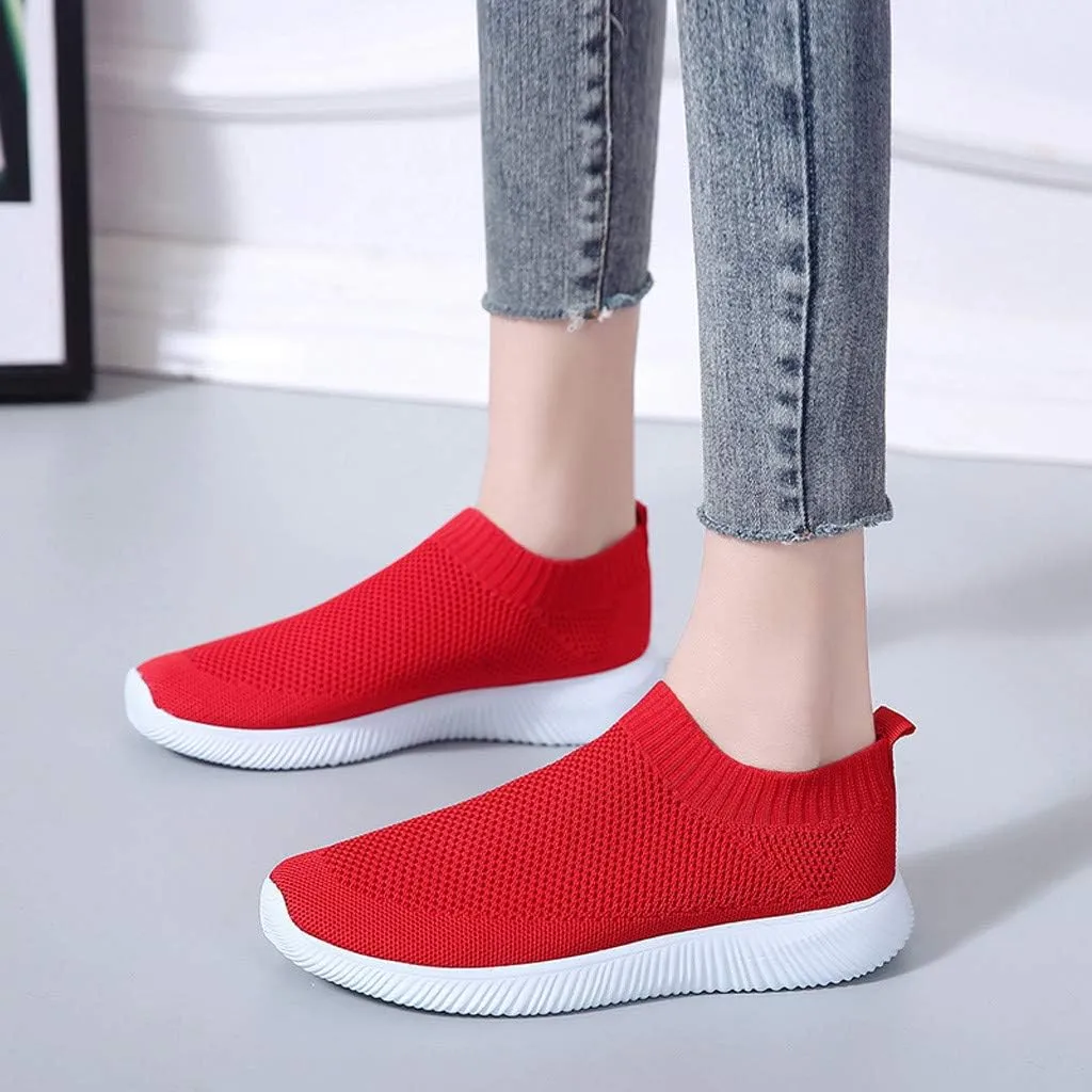 Sneakers for Women Walking Shoes Non Slip Lightweight Slip On Shoes Women Comfort Slip On Shoes Casual Wedge Sneakers White Tennis Shoe Loafers Dress Shoe