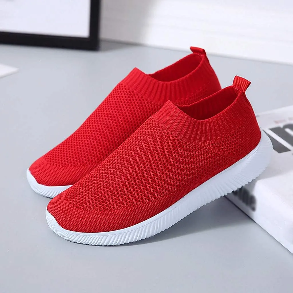 Sneakers for Women Walking Shoes Non Slip Lightweight Slip On Shoes Women Comfort Slip On Shoes Casual Wedge Sneakers White Tennis Shoe Loafers Dress Shoe