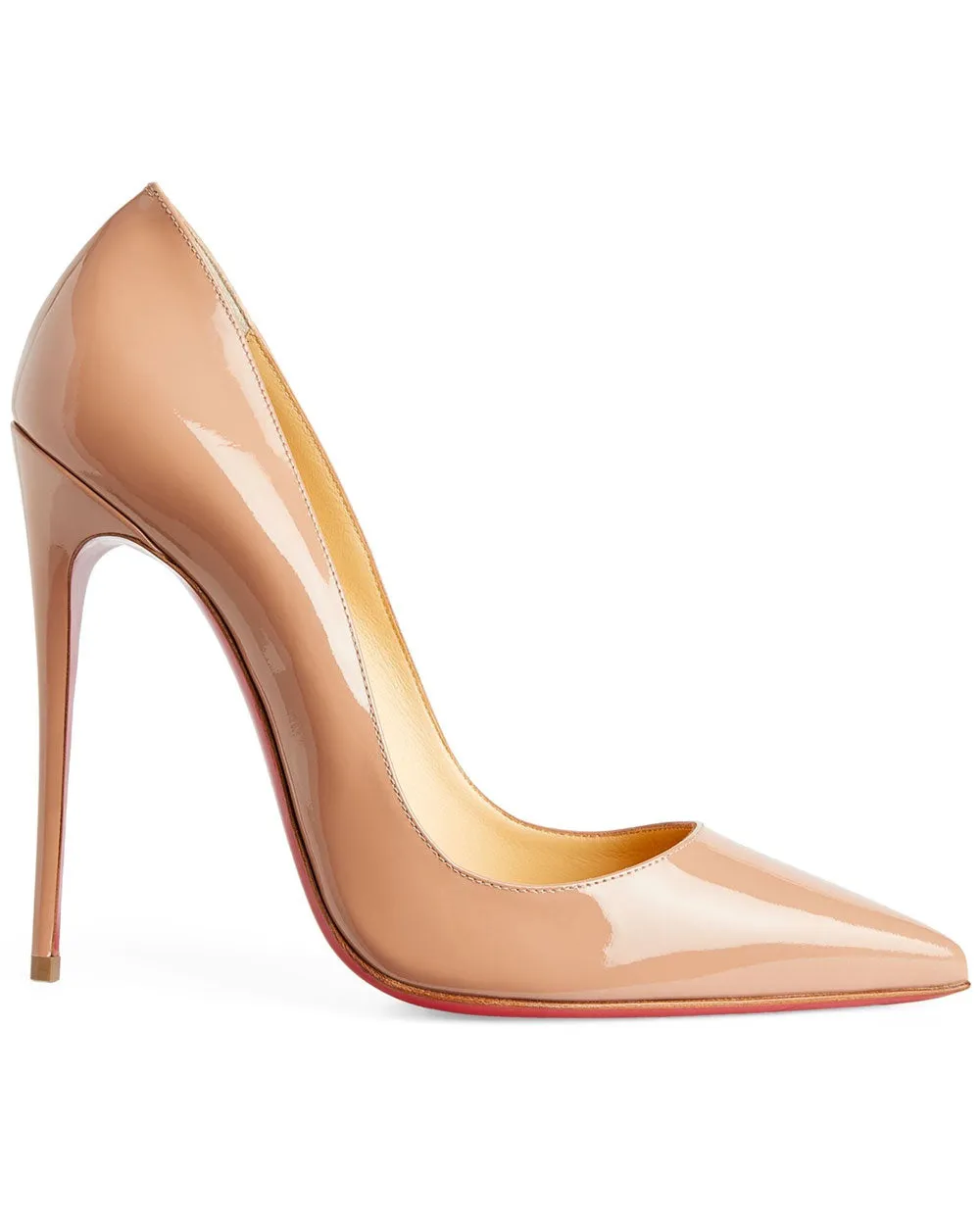 So Kate 120 Patent Leather Pumps in Nude