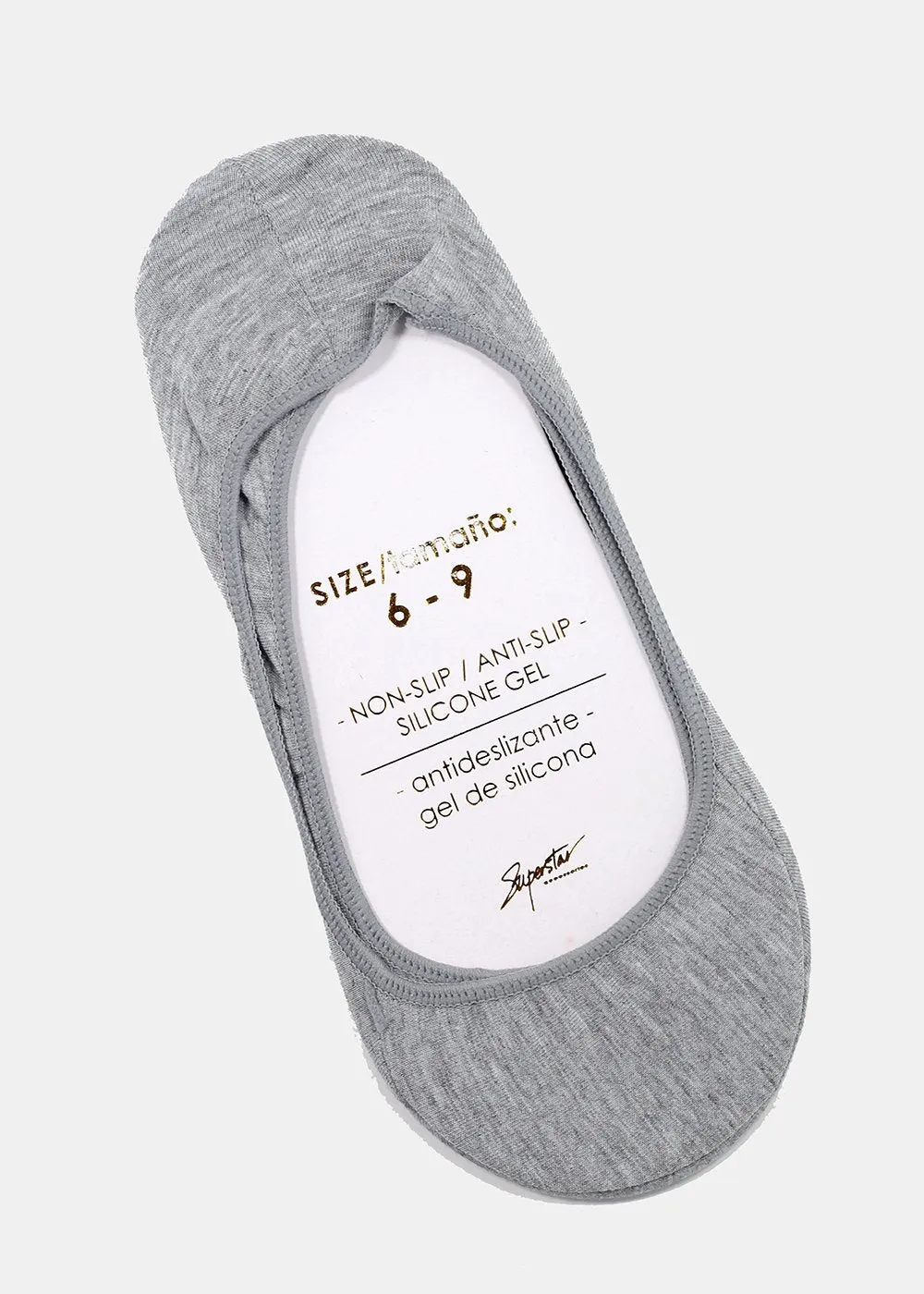 Solid Color Basic No-Show Socks