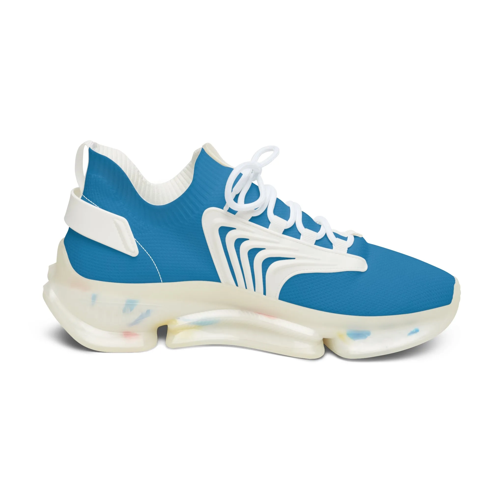 Solid Turquoise Women's Mesh Sneakers