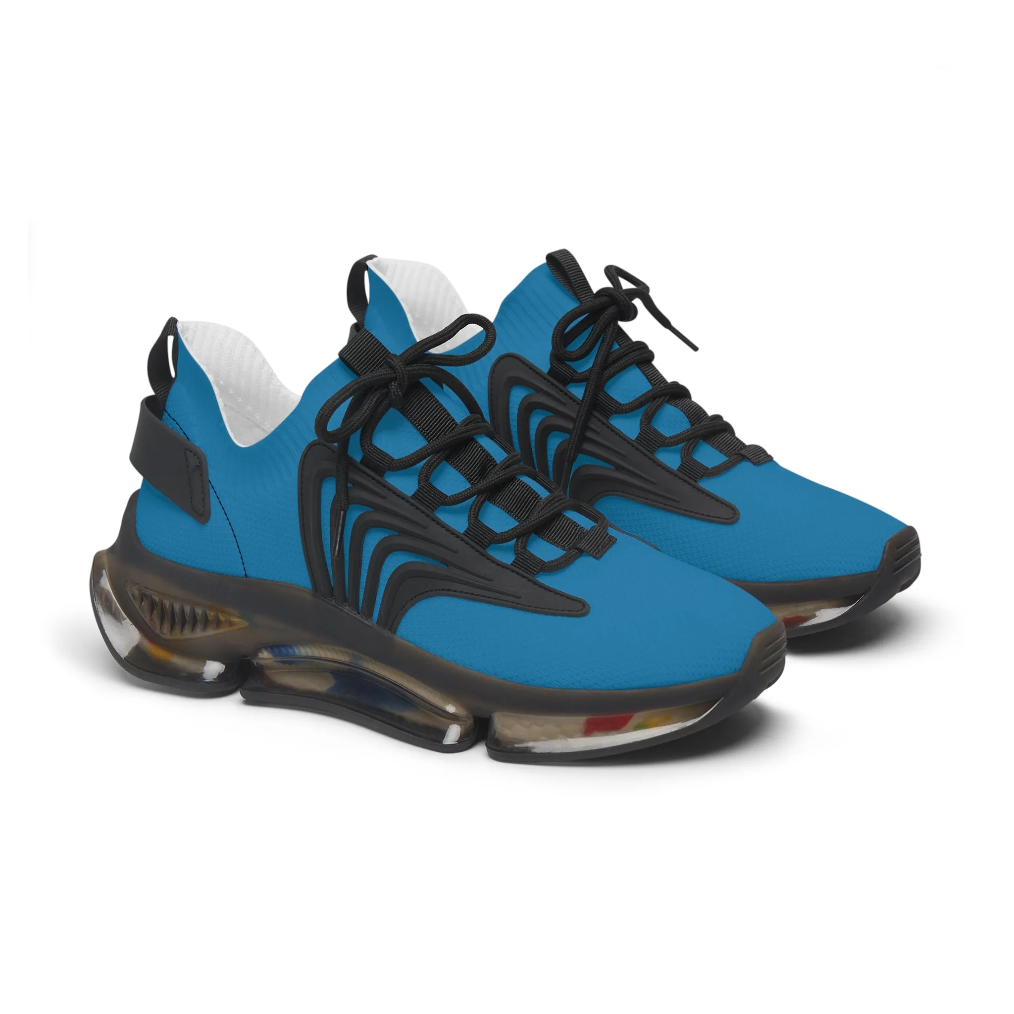 Solid Turquoise Women's Mesh Sneakers