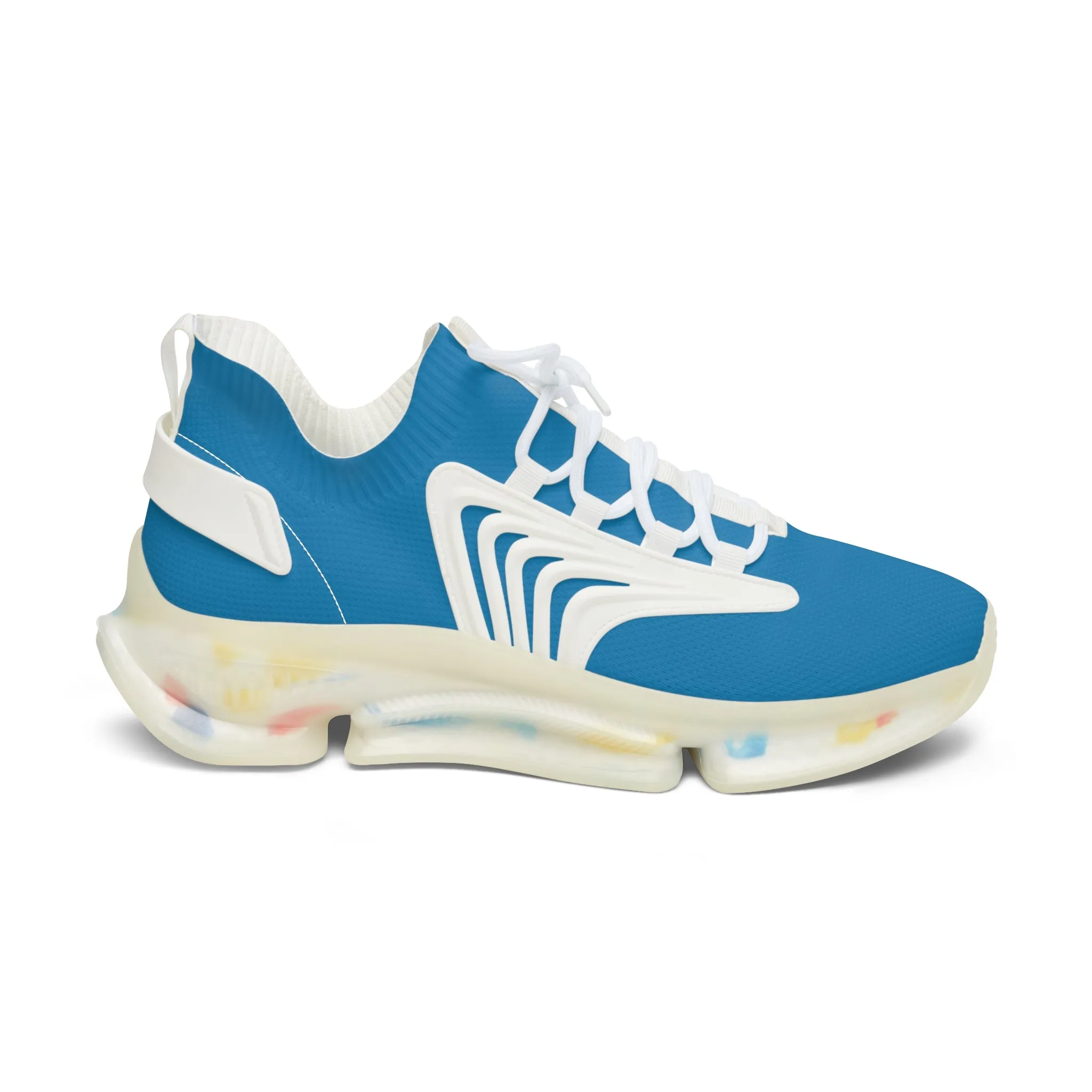 Solid Turquoise Women's Mesh Sneakers