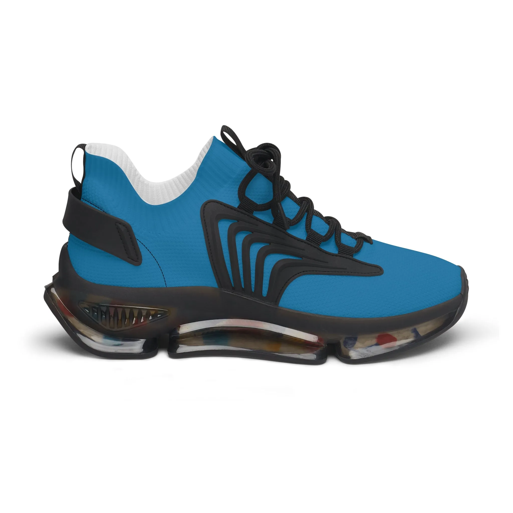 Solid Turquoise Women's Mesh Sneakers