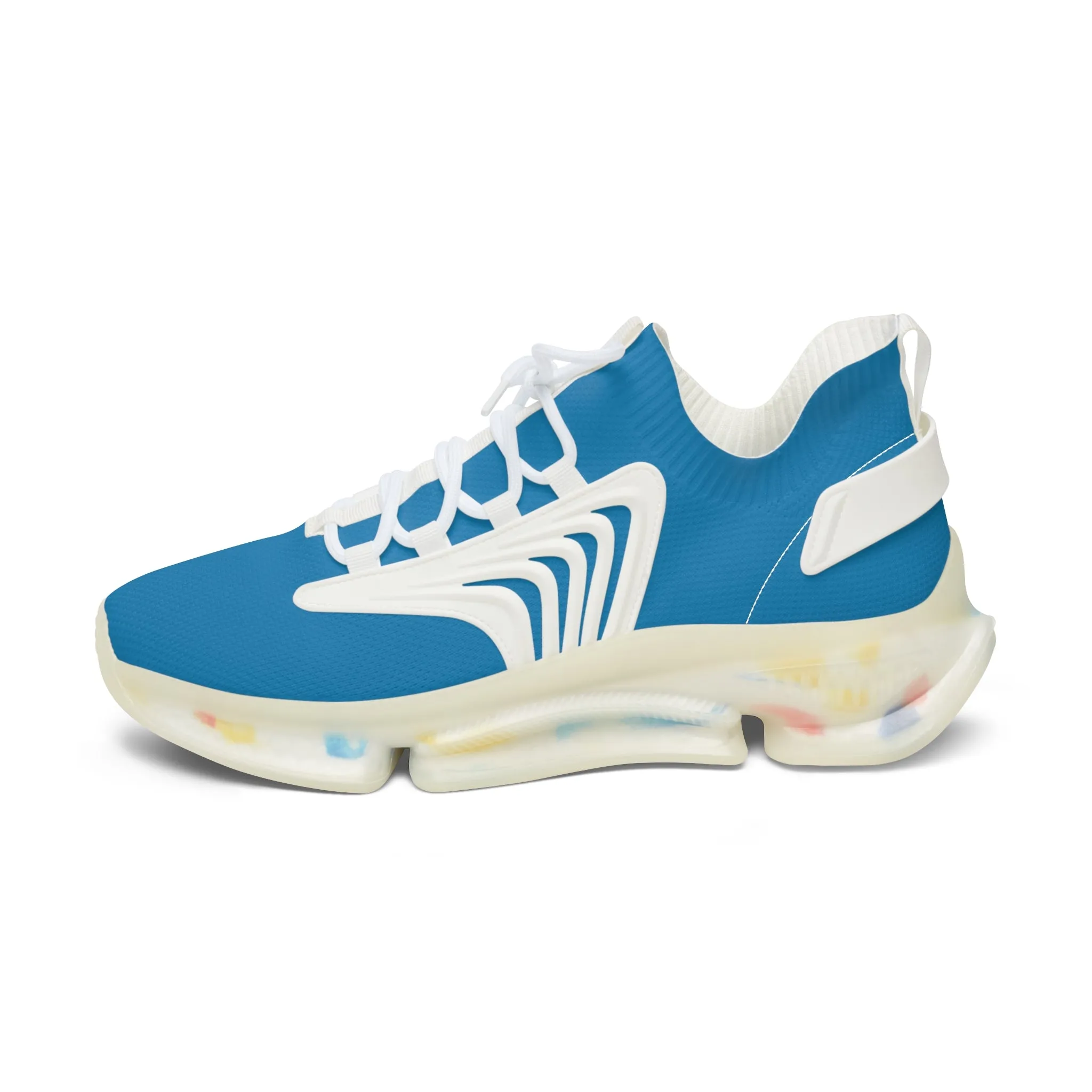 Solid Turquoise Women's Mesh Sneakers
