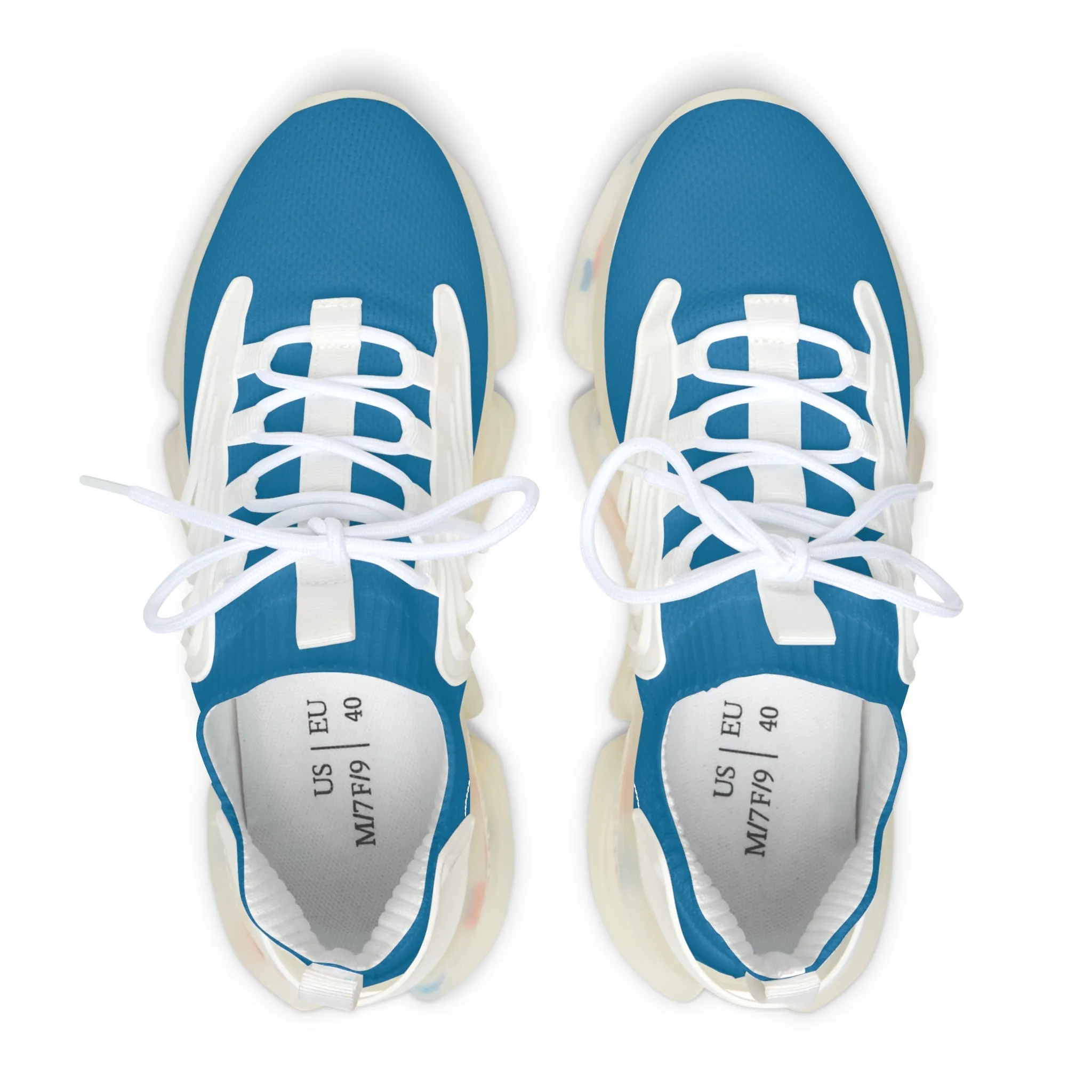 Solid Turquoise Women's Mesh Sneakers