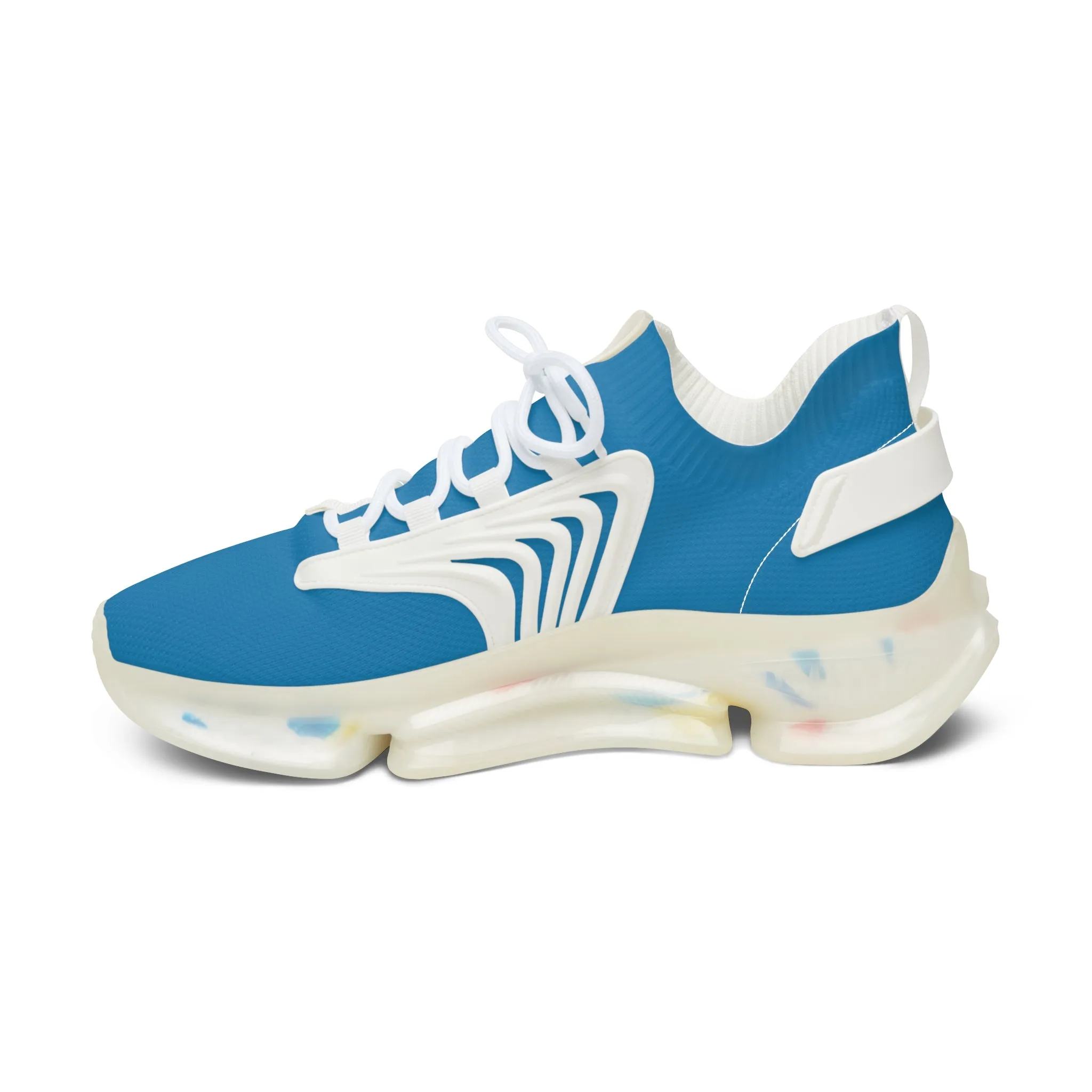 Solid Turquoise Women's Mesh Sneakers