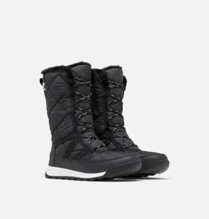 Sorel Women's Whitney II Plus Tall Lace Waterproof Snow Boots-Black, Sea Salt