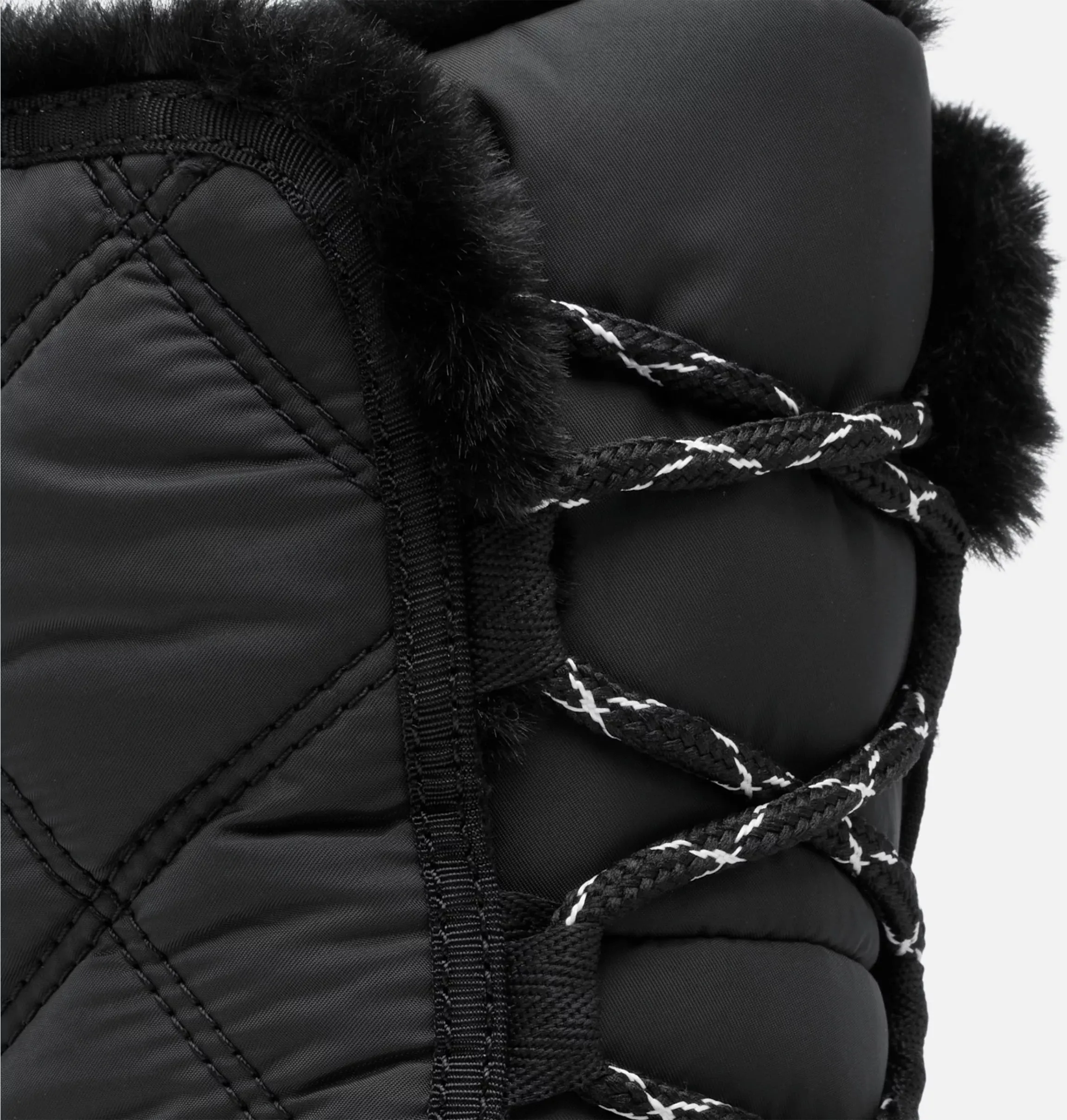 Sorel Women's Whitney II Plus Tall Lace Waterproof Snow Boots-Black, Sea Salt