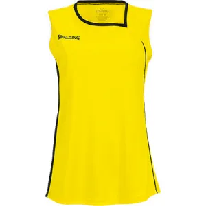 Spalding 4Her II Basketball Top - Yellow/Black/White