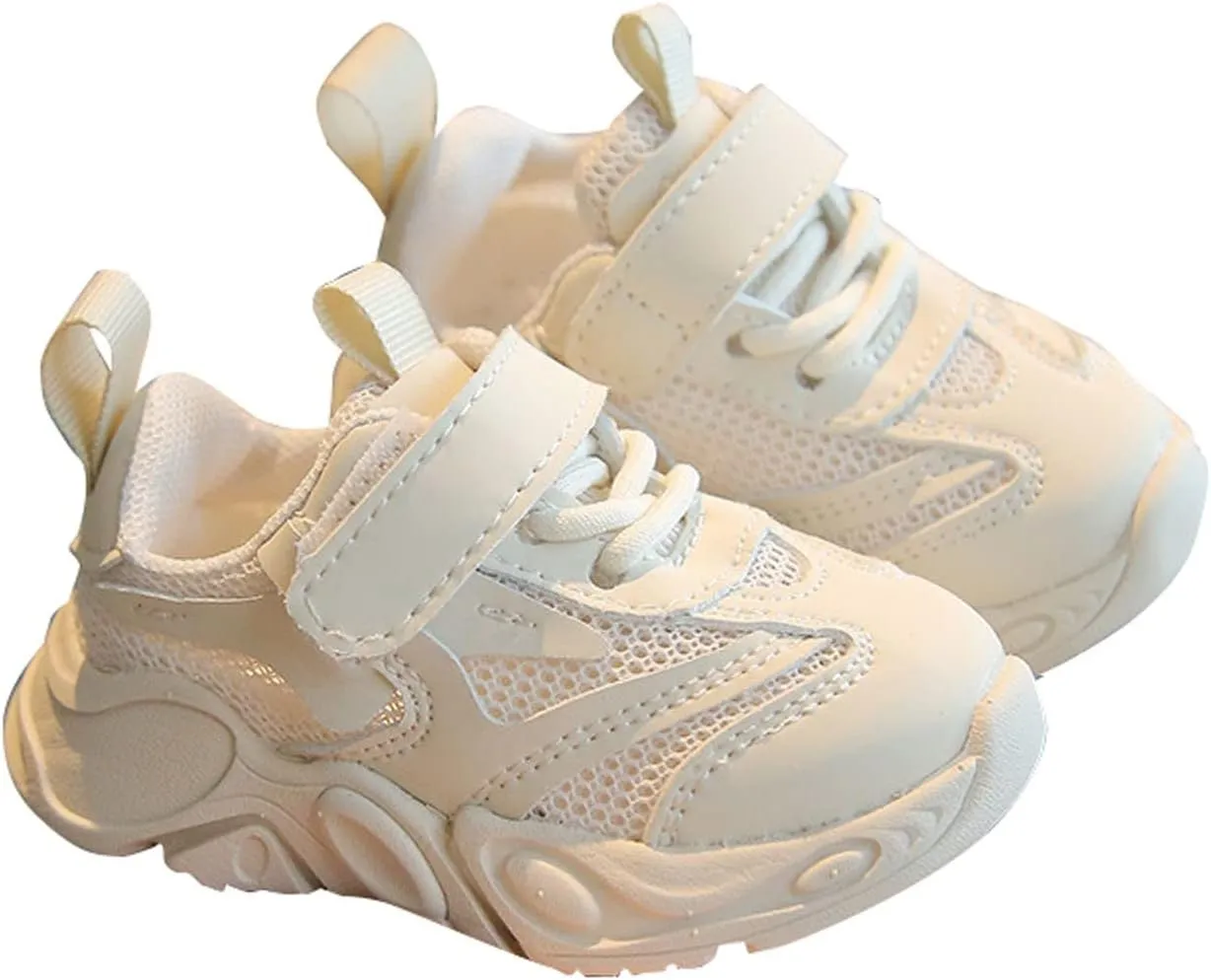 Spring and Summer New Solid Color Mesh Breathable Non Slip Children's Casual Sports Shoes Running Shoes Fashion